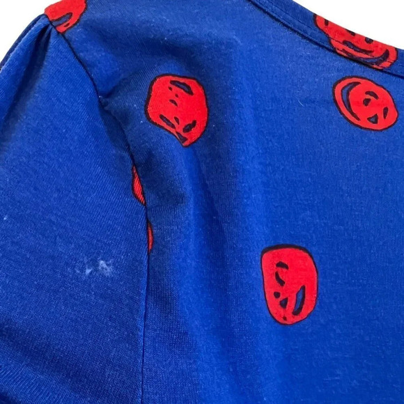 LulaRoe Polka Dot Dress Plus Size 2XL Midi Length Short Sleeves Knit Round Neck - Picture 6 of 7